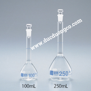 Bình định mức nắp thủy tinh 24/29 : 1000ml EM Euro