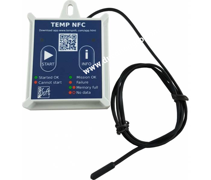Bộ ghi dữ liệu nhiệt độ TS01TNFCRAE – dây dẫn 70cm + đầu dò 2cm
