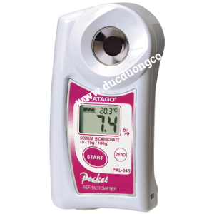 Khúc xạ kế điện tử đo nồng độ Sodium Bicarbonate (0.0 - 10.0%) ATAGO PAL-64S