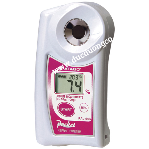 Khúc xạ kế điện tử đo nồng độ Sodium Bicarbonate (0.0 - 10.0%) ATAGO PAL-64S