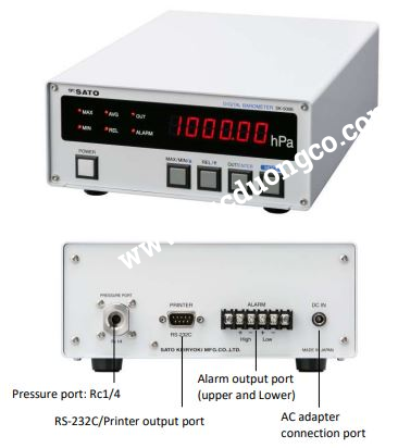 Máy đo áp suất điện tử SK Sato SK-500B (600.00 to 1100.00 hPa )