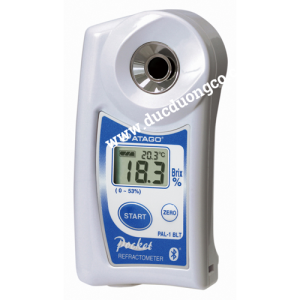 Khúc xạ kế điện tử đo độ ngọt (0-53% Brix), kết nối bluetooth Atago PAL-1 BLT/A＋W