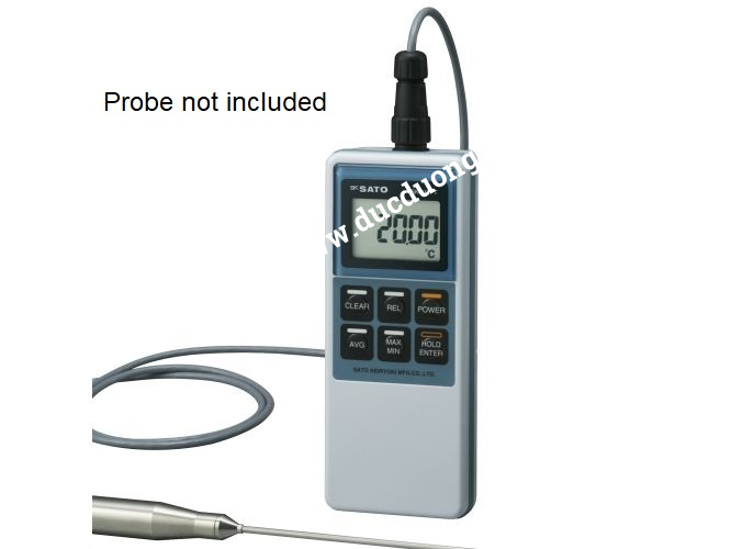 Nhiệt kế điện tử độ chính xác cao Sato SK-810PT (-100 đến 360°C), không kèm đầu dò