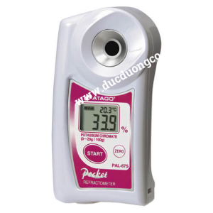 Khúc xạ kế điện tử đo nồng độ Potassium chromate g/100g (0.0 - 20.0%) ATAGO PAL-67S