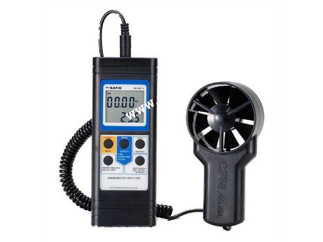 Máy đo tốc độ gió Sato SK-93F-II ( 0.70 đến 25.00 m/s)