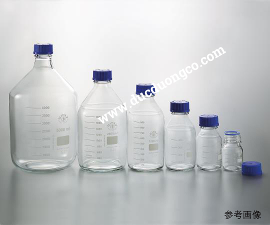 Chai thủy tinh trắng nắp vặn xanh GL-45 100ml