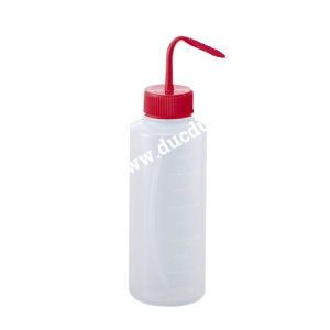 Bình tia nhựa miệng rộng nắp  đỏ 1L