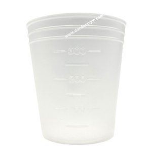 Cốc nhựa PP 300ml dùng một lần có vạch