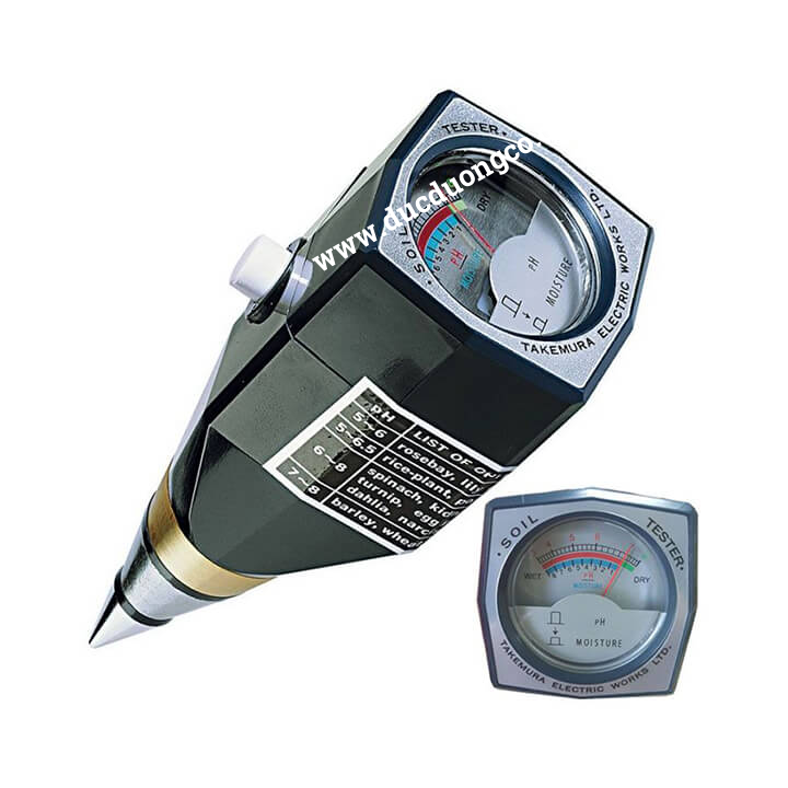 Máy đo pH và độ ẩm đất TAKEMURA DM15
